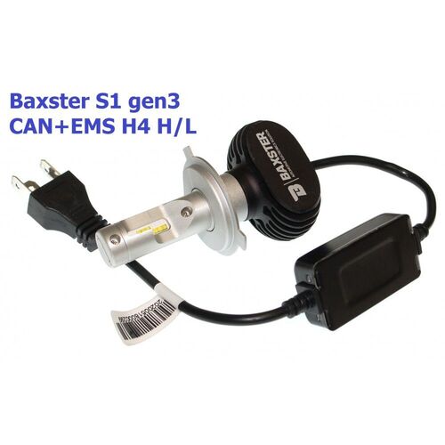 Baxster S1 gen3 H4 H/L CAN+EMS 25W 6000K комплект 2 шт, зображення 4