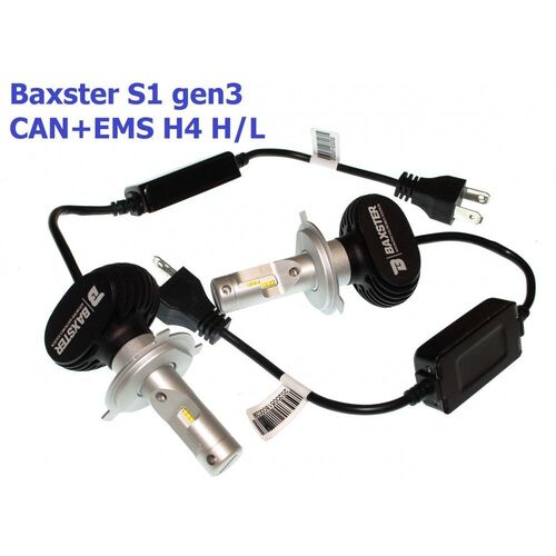 Baxster S1 gen3 H4 H/L CAN+EMS 25W 6000K комплект 2 шт
