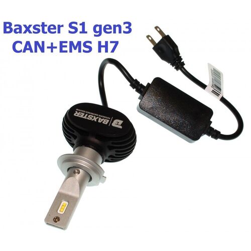 Baxster S1 gen3 H7 CAN+EMS 25W 5000K комплект 2 шт, зображення 4