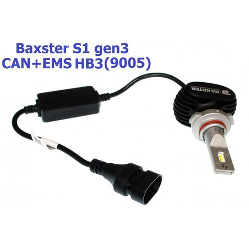 Baxster S1 gen3 HB3 (9005) CAN+EMS 25W 5000K комплект 2 шт, зображення 4