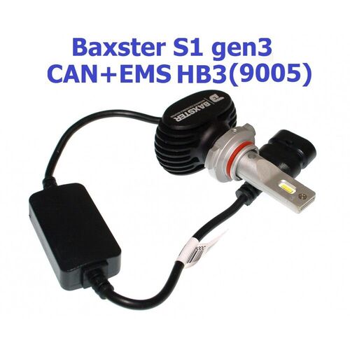 Baxster S1 gen3 HB3 (9005) CAN+EMS 25W 6000K комплект 2 шт, зображення 6