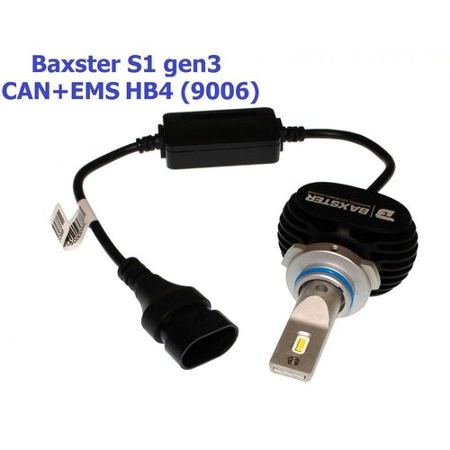 Baxster S1 gen3 HB4 (9006) CAN+EMS 25W 6000K комплект 2 шт, зображення 3