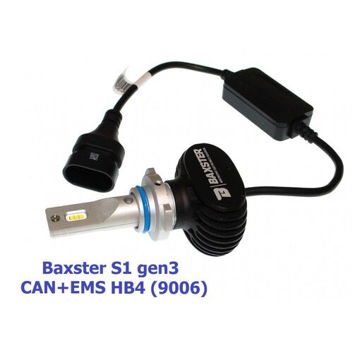 Baxster S1 gen3 HB4 (9006) CAN+EMS 25W 6000K комплект 2 шт, зображення 4
