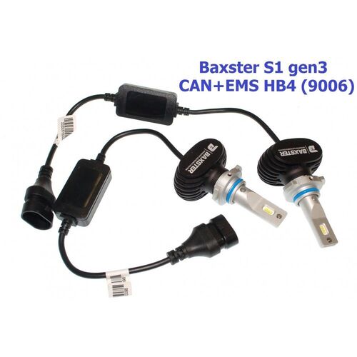 Baxster S1 gen3 HB4 (9006) CAN+EMS 25W 6000K комплект 2 шт