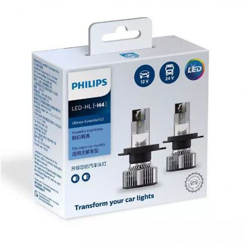 Лампи світлодіодні PHILIPS 11342UE2X2 H4 21W 12-24V Ultinon Essential G2 6500K