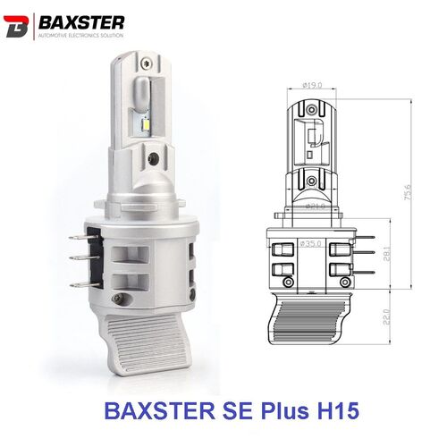 Baxster SE Plus H15 22W 6000K комплект 2 шт