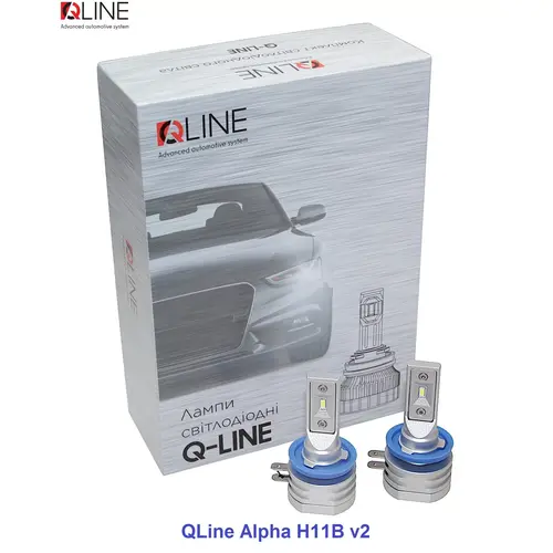 Qline Alpha H11Bv2 20W 6000K комплект 2 шт, зображення 2