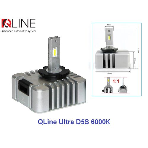 Qline Ultra D5S 65W 6000K комплект 2 шт