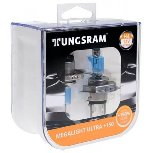 Лампа галогенна Tungsram H4 60/55W 12V Megalight Ultra +150% 50440NXNU PB2