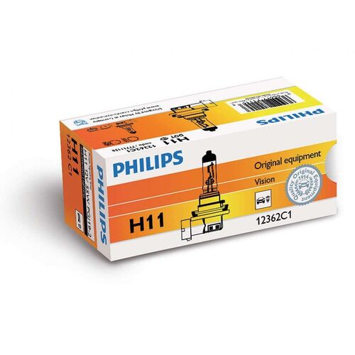  Лампа галогенна Philips H11 Vision, 3200K, 1шт/картон 12362PRC1