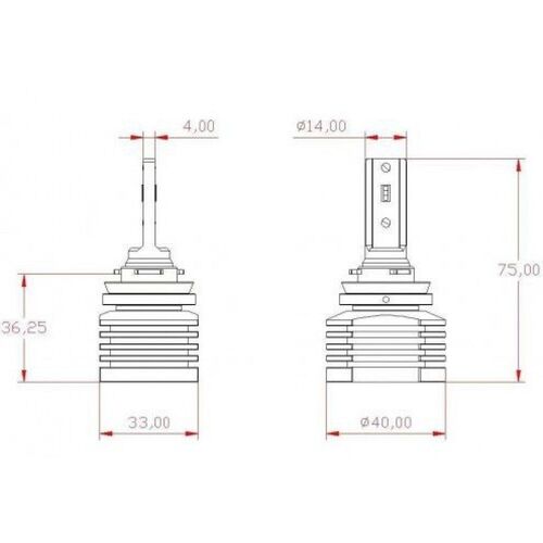 ALed SH11A03 S H11 24W 5500K комплект 2шт, зображення 3