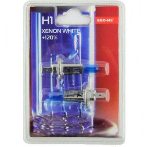 Лампа галогенова H1 Sho-Me 4300К +120%, зображення 2