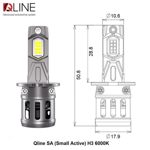 Qline SA Small Active H3 26W 6000K комплект 2 шт