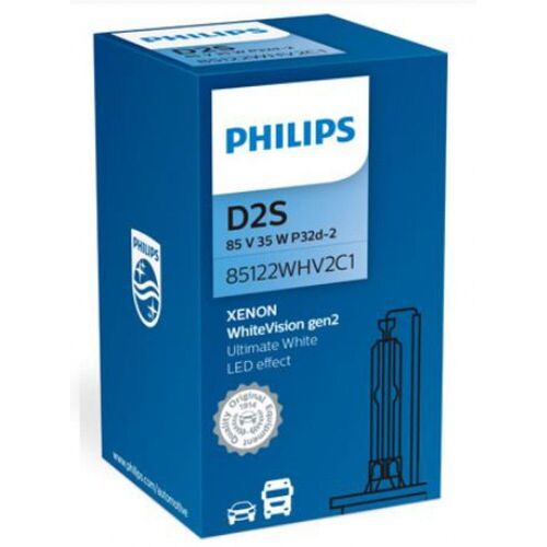 Ксенонова лампа PHILIPS D2S WhiteVision gen2 85V 35W 5000K (85122WHV2C1) -1шт., зображення 2