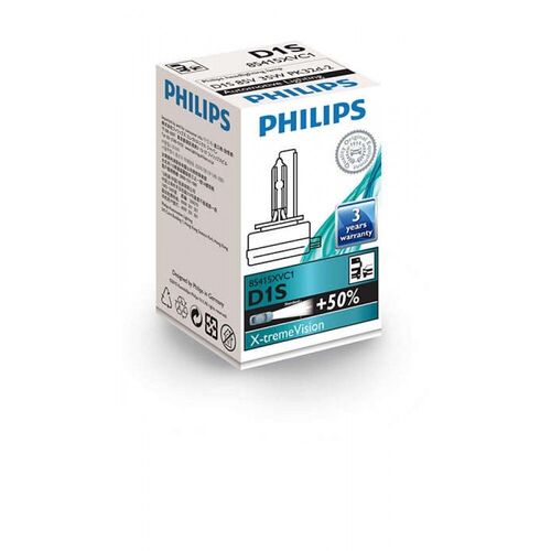 Ксенонова лампа Philips D1S X-treme Vision 85415 XV С1 35W +50%, зображення 3