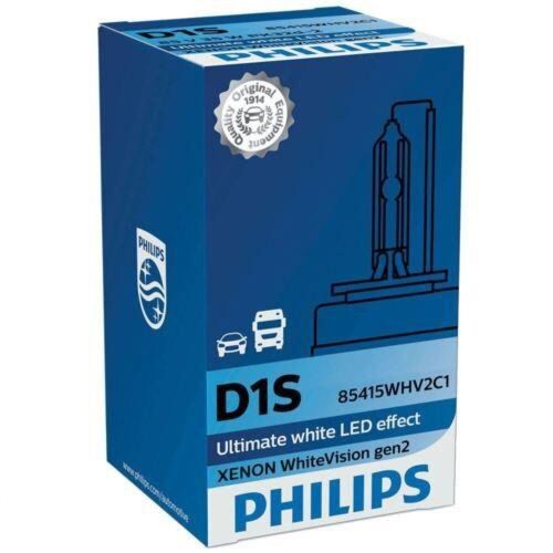 Лампа ксенонова PHILIPS D1S 85415WHV2C1 85V 35W PK32d-2 WhiteVision gen2 5000K, зображення 2