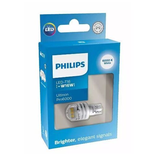 Philips Ultinon Pro6000 W16W 11067CU60X1 White 6000K блістер комплект 1 шт