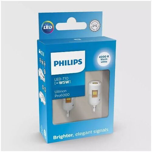 Philips Ultinon Pro6000 SI T10 W5W 11961WU60X2 LED white 4000K