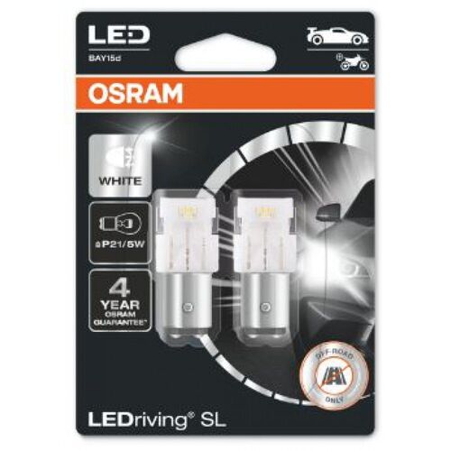 OSRAM LEDriving SL P21/5W 7528DWP-02b BAY15d White 6000K, зображення 3