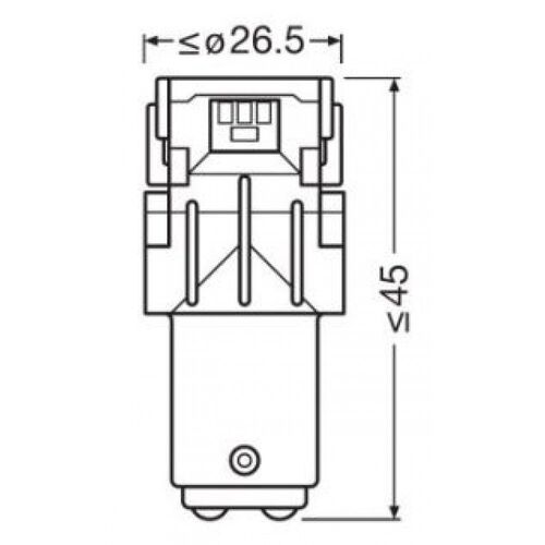 OSRAM LEDriving SL P21/5W 7528DWP-02b BAY15d White 6000K, зображення 5
