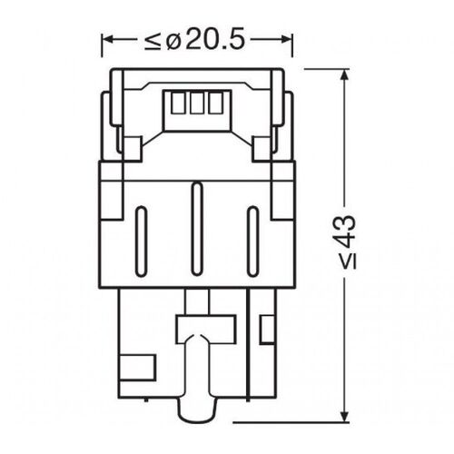 Osram LEDriving SL W21W 7505DWP-02B 2W 6000K комплект 2 шт, зображення 3