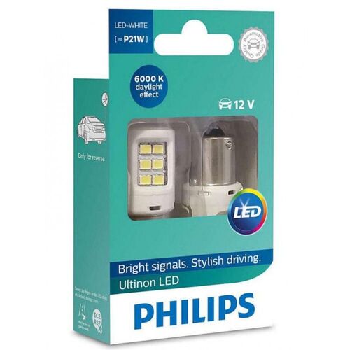 Philips Ultinon P21W White 11498ULWX2 6000K комплект 2 шт