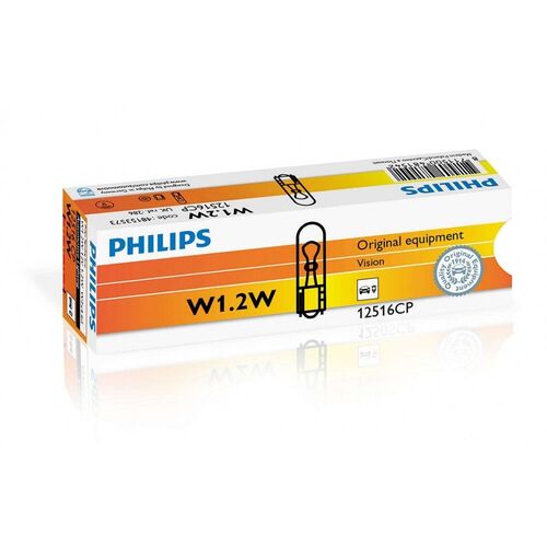 Philips W1,2W 12516CP 1,2W 4500K лампа розжарювання картон комплект 10 шт