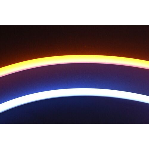  Світлодіодна (LED) стрічка гнучка біла-жовта 60см v2, що біжить, зображення 3