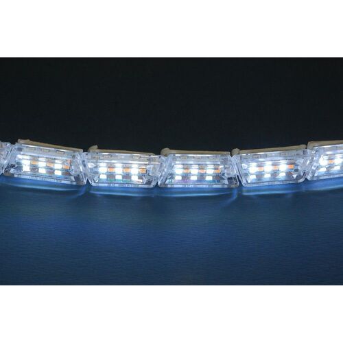 Світлодіодна (LED) стрічка Running Crystall Жовтий-Білий 16 сегментів v3, зображення 5