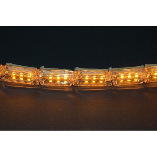 Світлодіодна (LED) стрічка Running Crystall Жовтий-Білий 16 сегментів v3, зображення 4