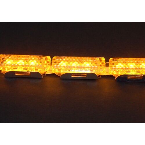 Світлодіодна (LED) стрічка Running Crystall Жовтий-Білий 16 сегментів v4, зображення 4