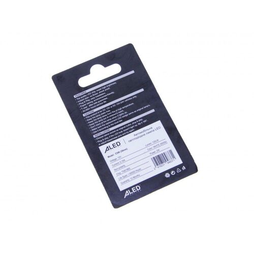 ALed Canbus Festoon white C5W габарит LED 39 мм комплект 2шт, зображення 2