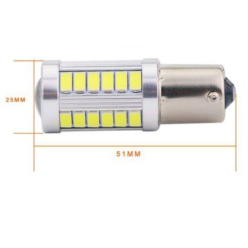IDIAL 475 P21W 33 SMD High Power BA15S 6000K комплект 2 шт, зображення 4