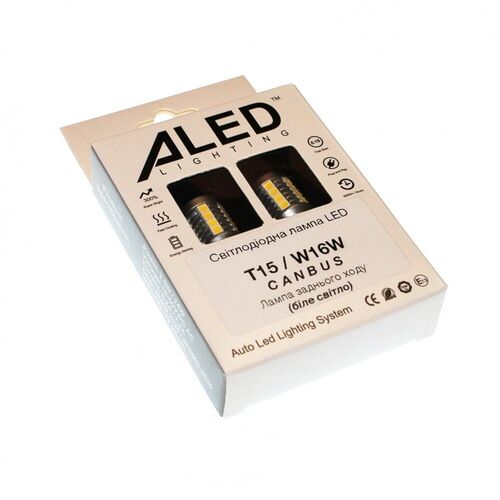 ALed Canbus T15 W16W 25W white лампа заднього ходу комплект 2 шт, зображення 4
