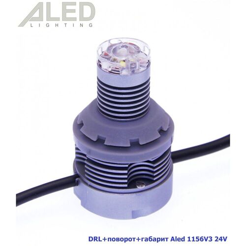Лампа DRL+поворот+габарит Aled 1156 (P21W) 24V 1156V3, зображення 2