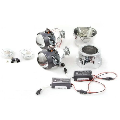 Линзы биксеноновые Infolight G5 (тип 2) с ангельскими глазами (2шт) 