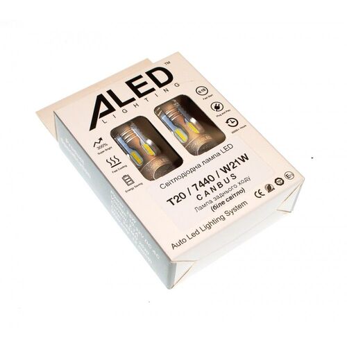 ALed Canbus 7440 W21W white 25W лампа заднього ходу комплект 2шт, зображення 3