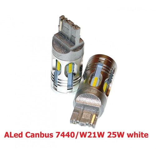 ALed Canbus 7440 W21W white 25W лампа заднього ходу комплект 2шт, зображення 2