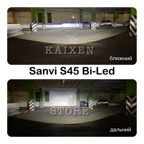 KAIXEN BI-LED лінзи SANVI S-45W PREMIUM 2,5 дюйма 5500K (37W/47W) WHITE 2 під гайку, зображення 3