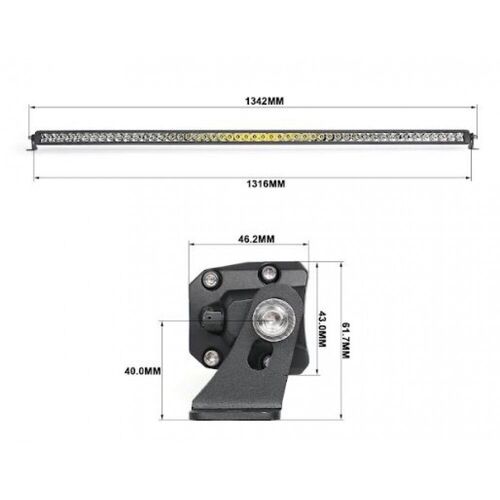 Светодиодная фара дальнего света Aled 48E810 300W 6000K 127 см 1шт., зображення 7