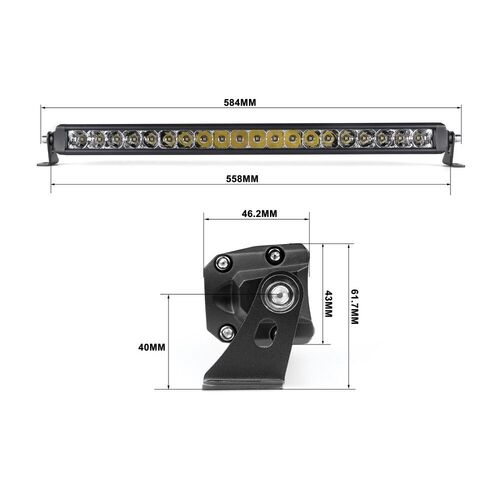 Светодиодная фара комбинированного света Aled 48-20 120W 6000K 48B810 1шт., зображення 6