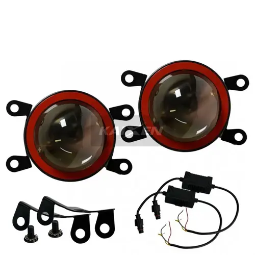 KAIXEN світлодіодні ПТФ лінзи BI-LED CREE (універсальні RED) 5500K 26.5W, зображення 2