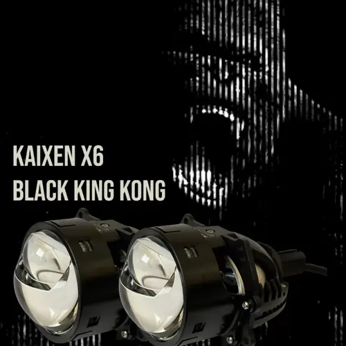 KAIXEN BI-LED X6 BLACK KING KONG 45W/55W/20W 5100K під гайку, зображення 2