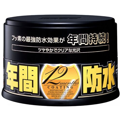 SOFT99 Fusso Coat 12 Months Protection Black довготривалий віск для темних автомобілів 200 г, зображення 6