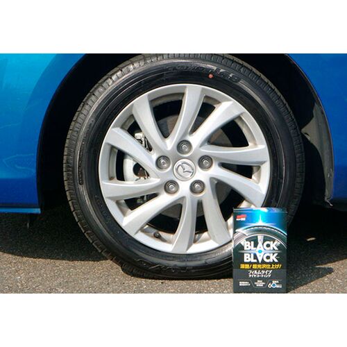 SOFT99 Black Black Hard Coat for Tire довгострокове покриття для шин 110 мл, зображення 8