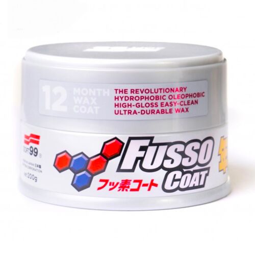 SOFT99 Fusso Coat 12 Months Protection White довготривалий віск для світлих автомобілів 200 г, зображення 4