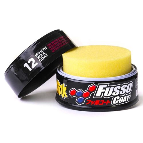 SOFT99 Fusso Coat 12 Months Protection Black довготривалий віск для темних автомобілів 200 г, зображення 3