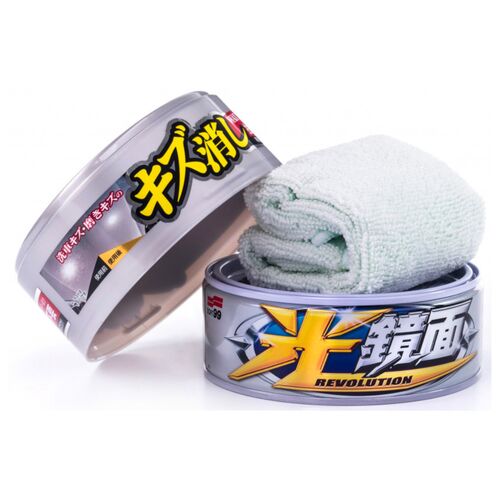 SOFT99 Scratch Clear Wax Mirror Finish White віск антиподряпин для білих автомобілів 200 г, зображення 2