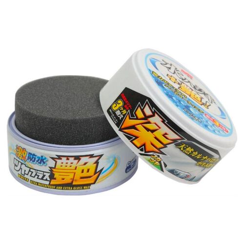 SOFT99 Water Block Wax Gloss Type White віск з гідрофобом та блиском для білих автомобілів 200 г