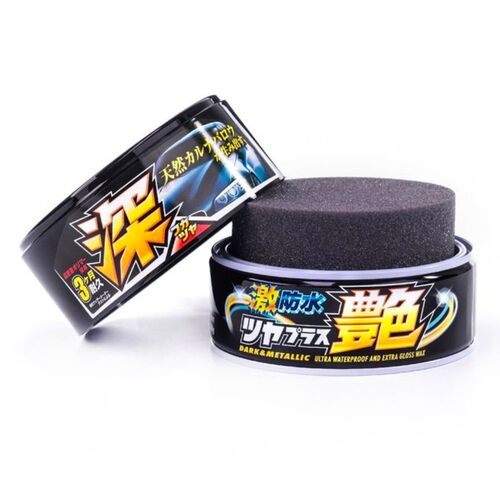 SOFT99 Water Block Wax Gloss Type Black віск із гідрофобом та блиском для темних автомобілів 200 г, зображення 2
